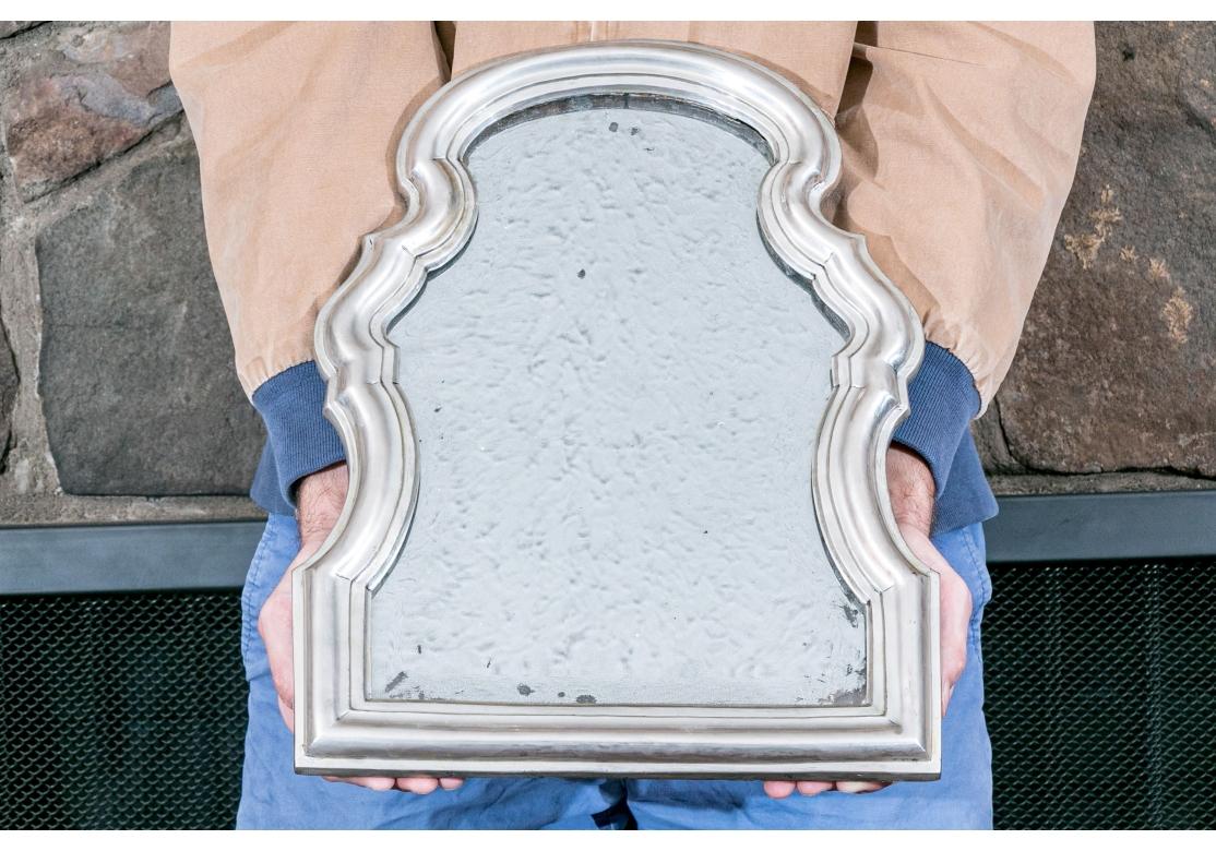 Miroir baroque continental du 18ème siècle avec cadre en argent en vente 2