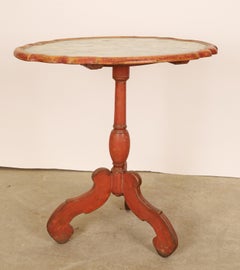 18th Century Baroque Marbled Drop-leaf Table