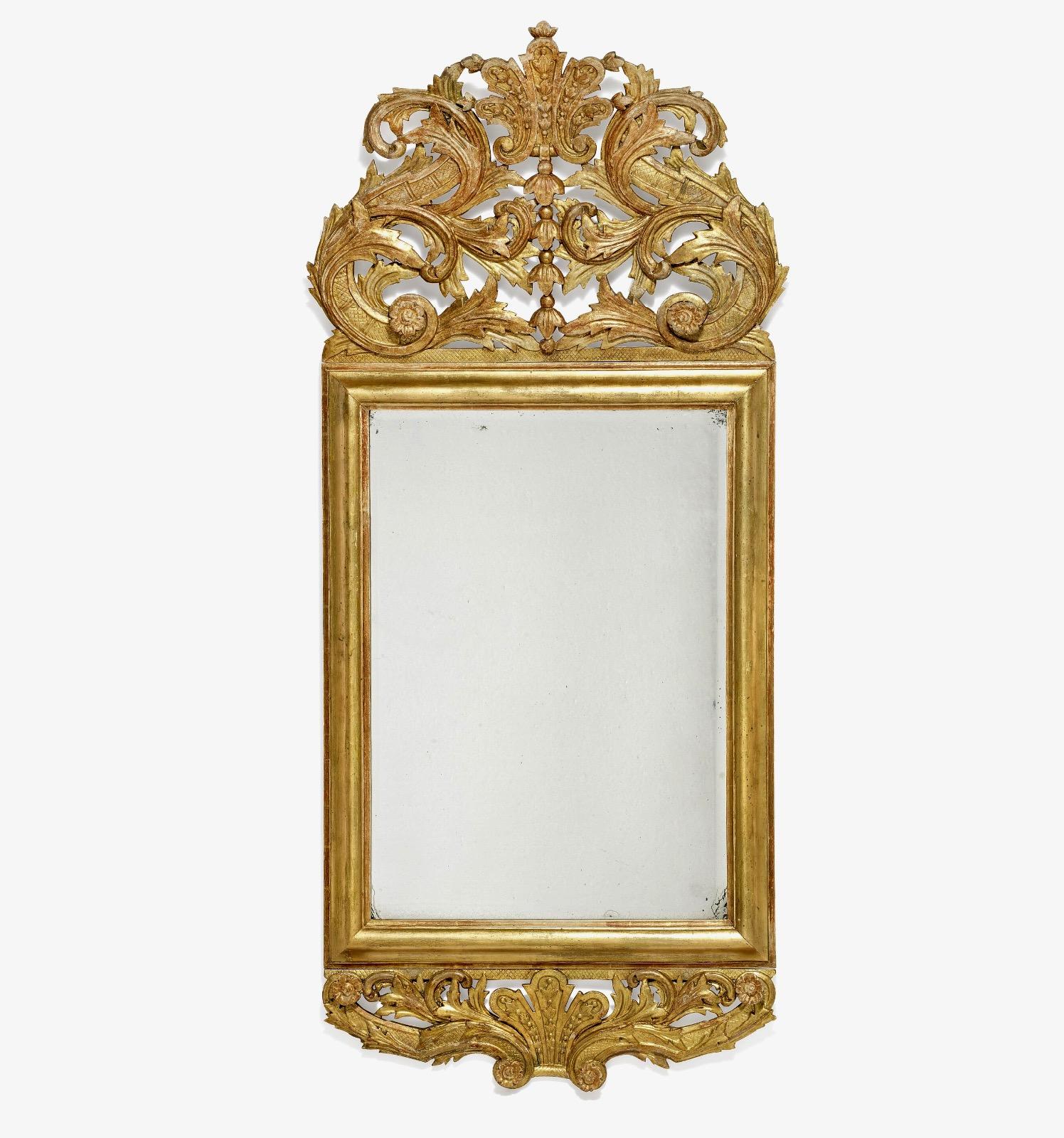 Suédois Miroir baroque du 18e siècle en vente
