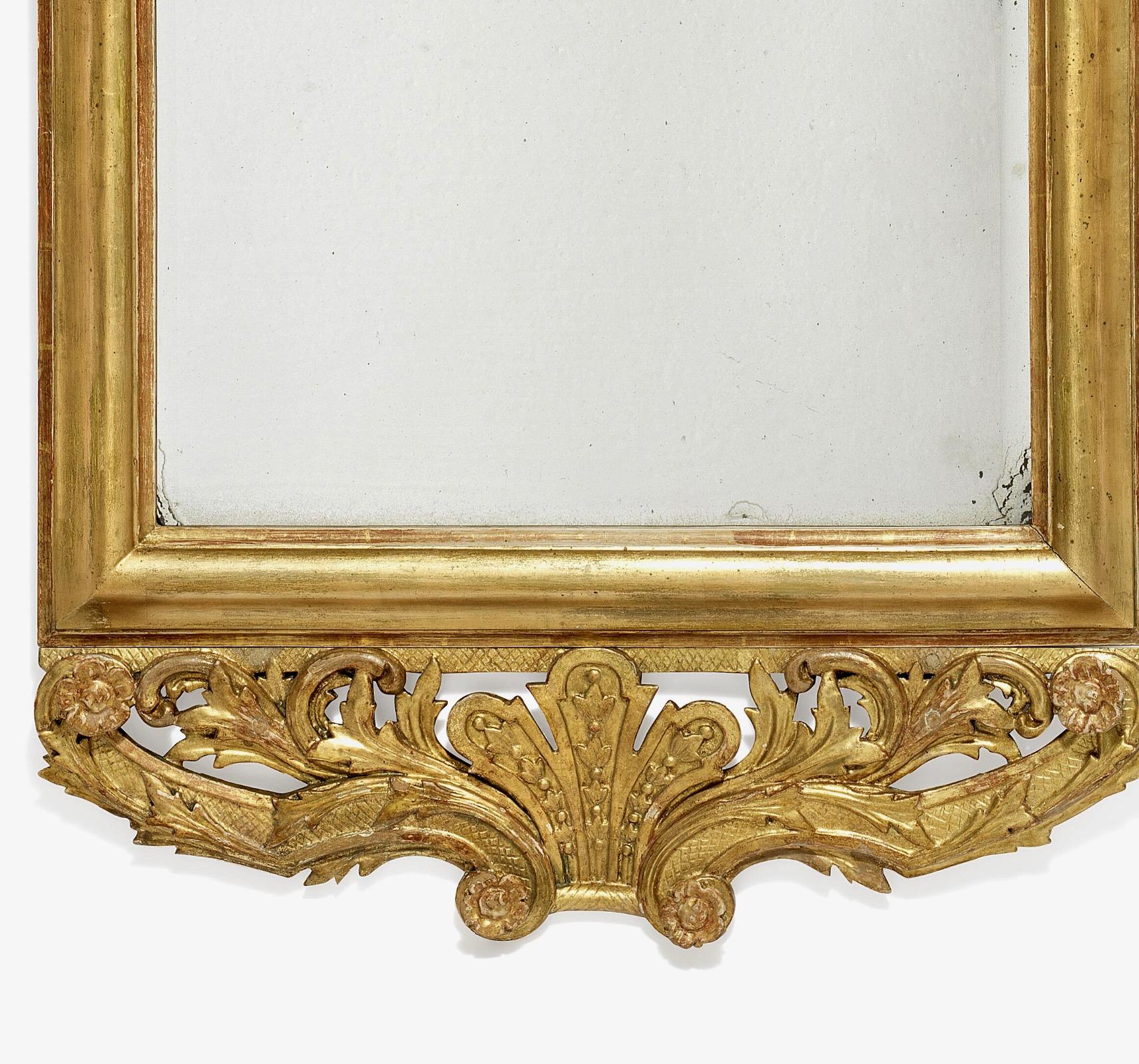 Miroir baroque du 18e siècle Bon état - En vente à Stockholm, SE