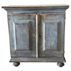 18th Century Baroque Natural Painted Buffet Originating From Sweden