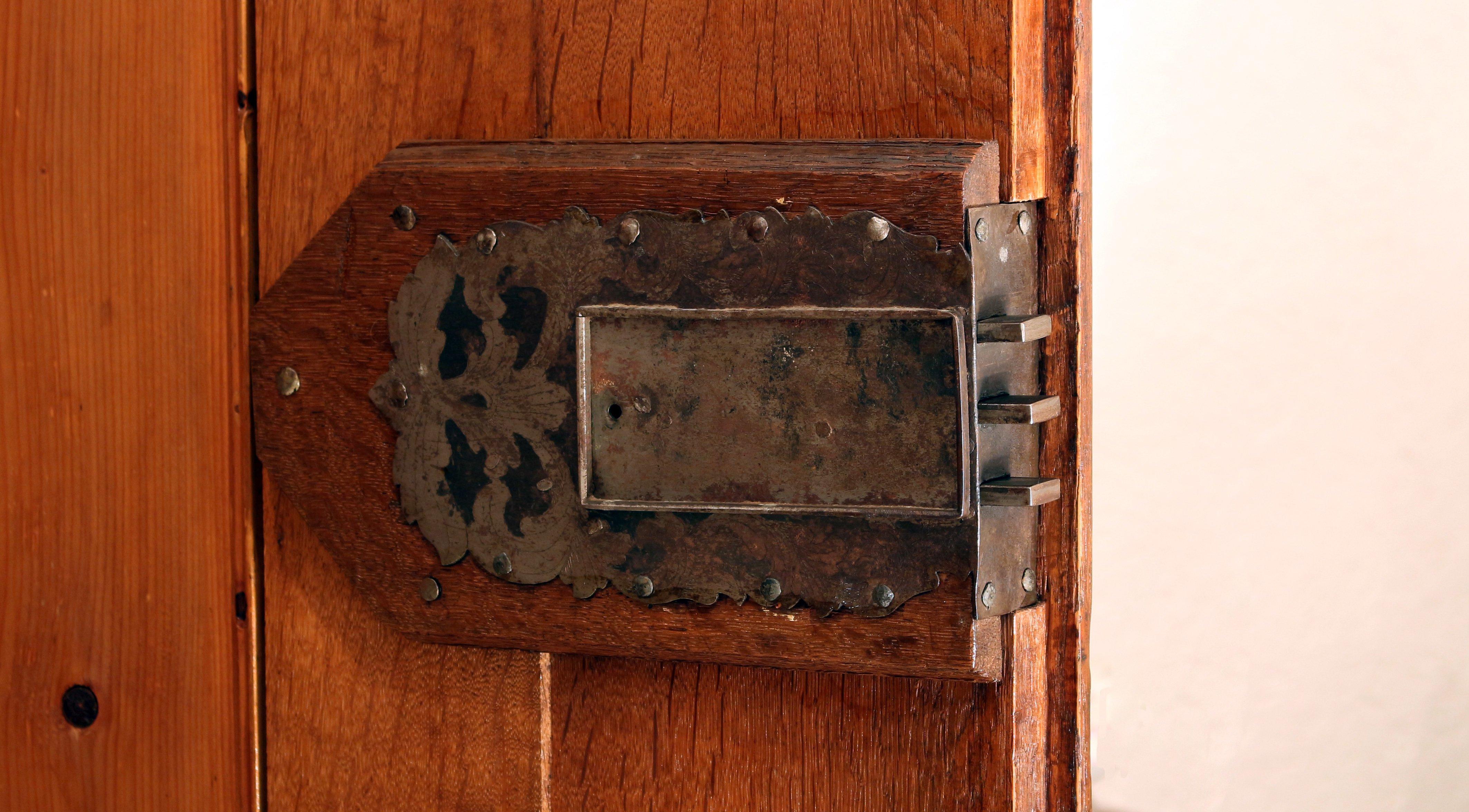 old wooden wardrobe