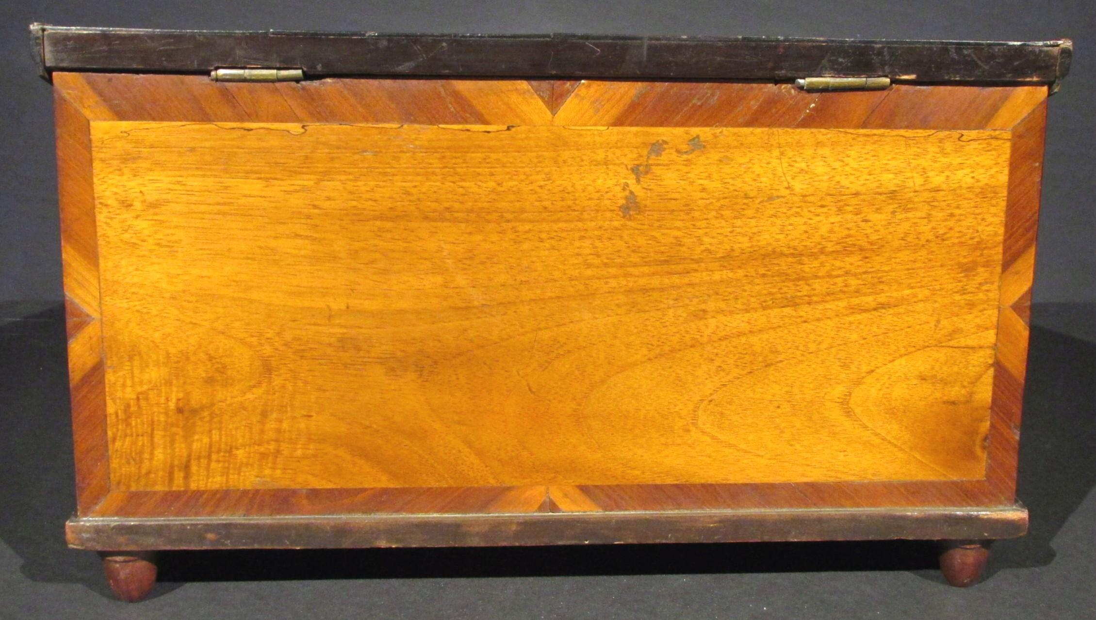 Rare 18th Century Parquetry Baroque Writing Slope, South Germany Circa 1760 For Sale 2