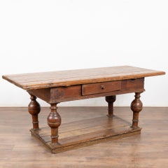18th Century Baroque Refectory Library Table, Denmark