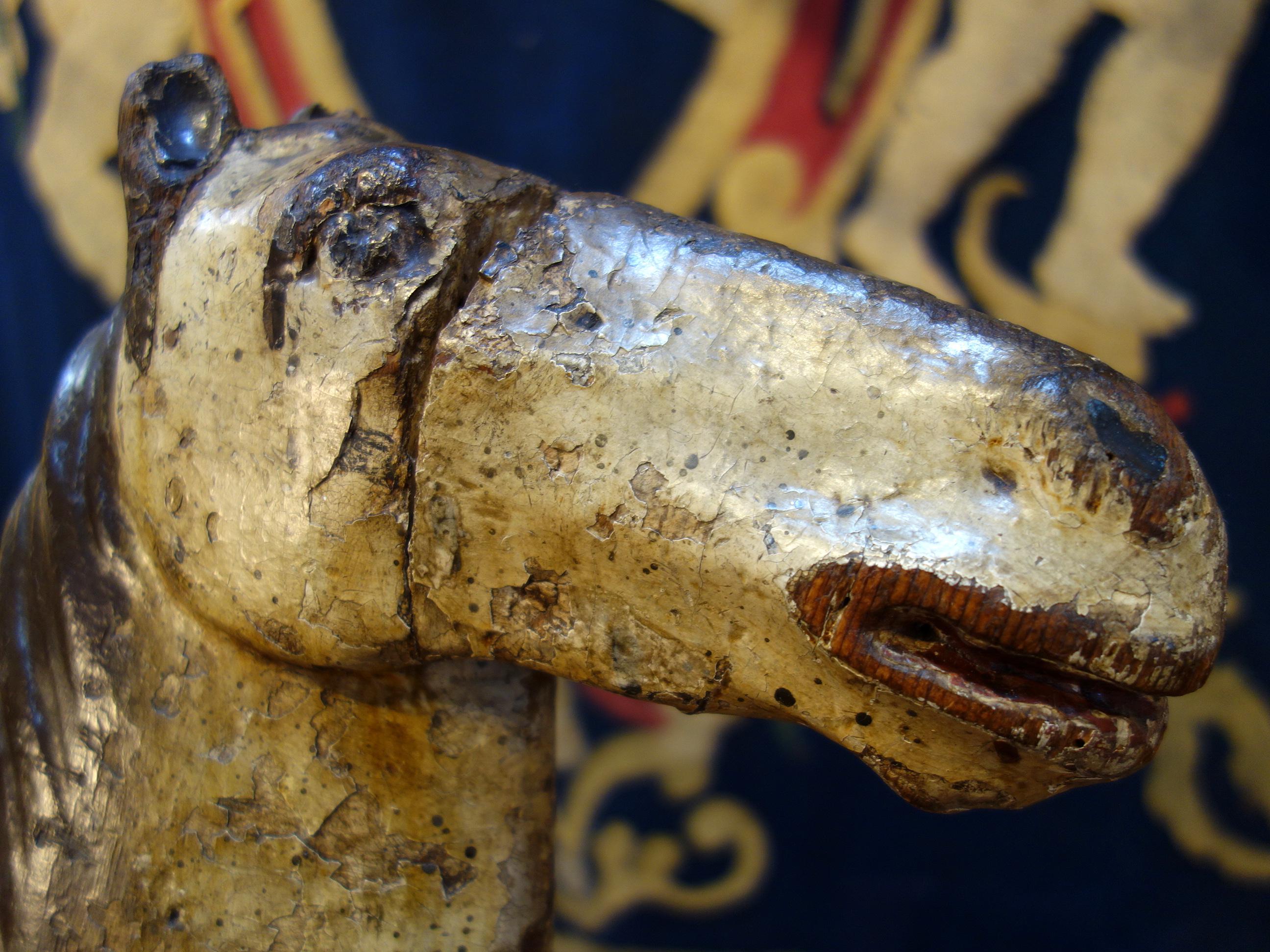 18th Century Baroque Style Painted Wood Rocking Horse, circa 1760 5