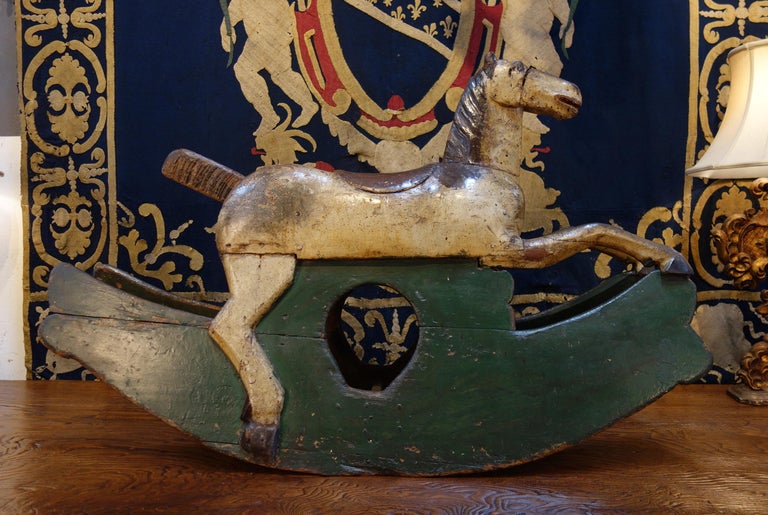 18th Century Baroque Style Painted Wood Rocking Horse, circa 1760 at ...