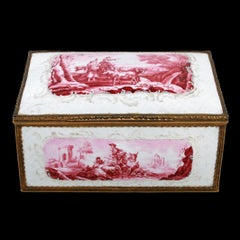 18th Century Battersea Enamel Casket