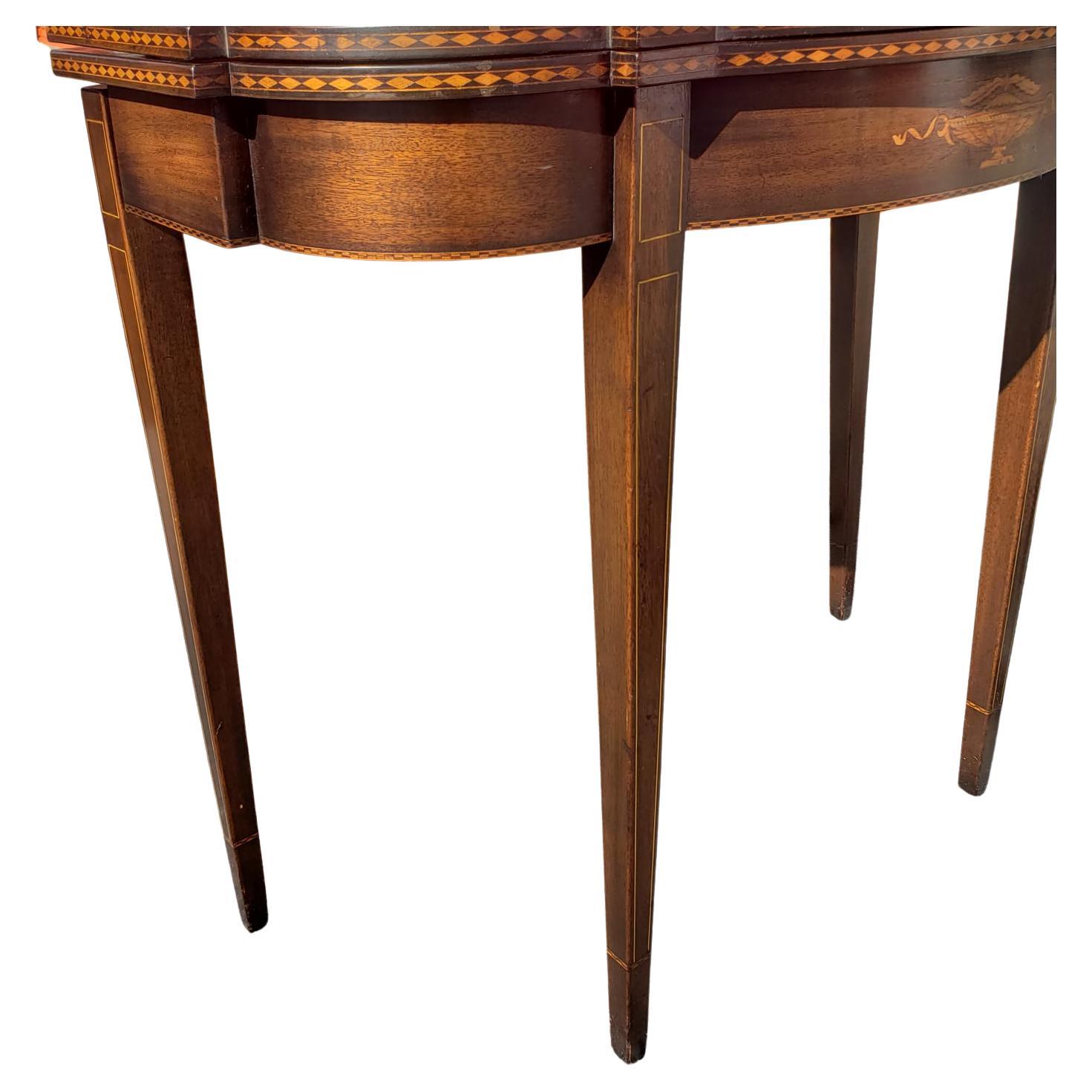 American 18th Century Beacon Hill Collection Sheraton Console Game Table