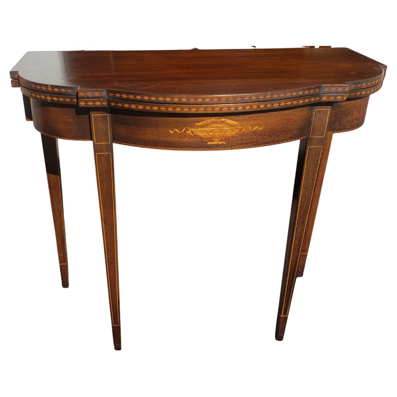 18th Century Beacon Hill Collection Sheraton Console Game Table