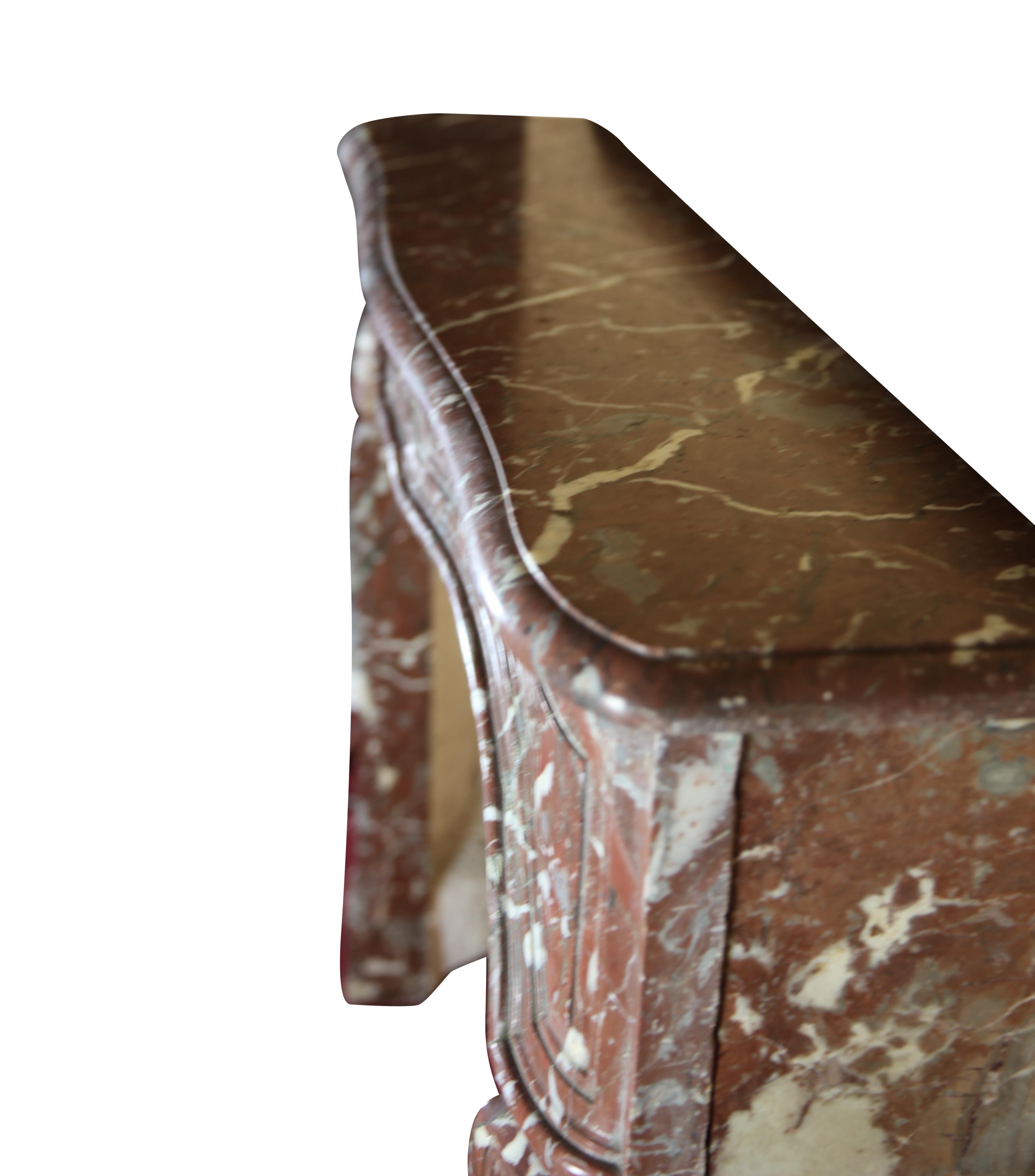 18th Century Belgian Brown Marble Fireplace From The City Of Ghent 5