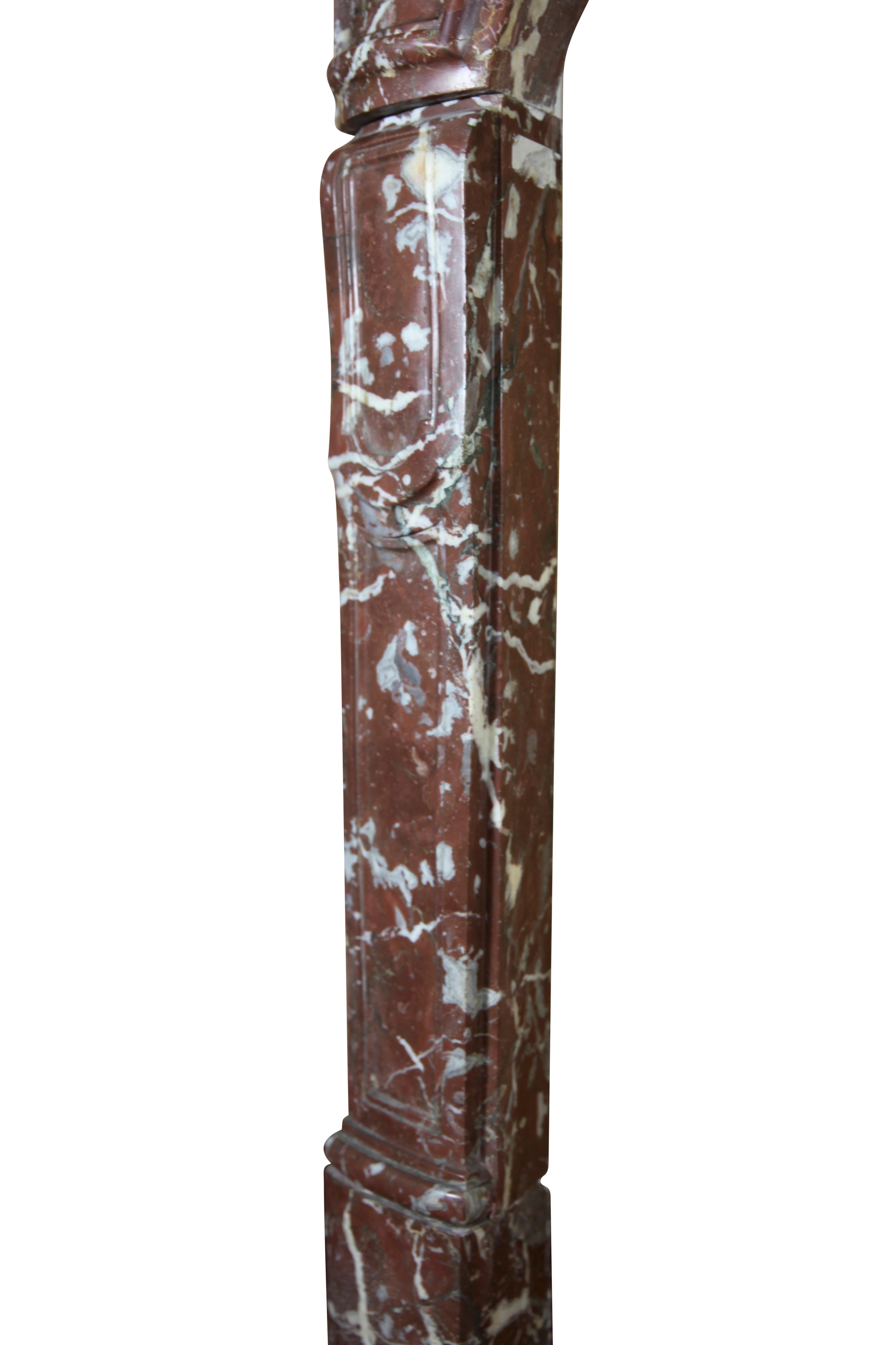 18th Century Belgian Brown Marble Fireplace From The City Of Ghent 7