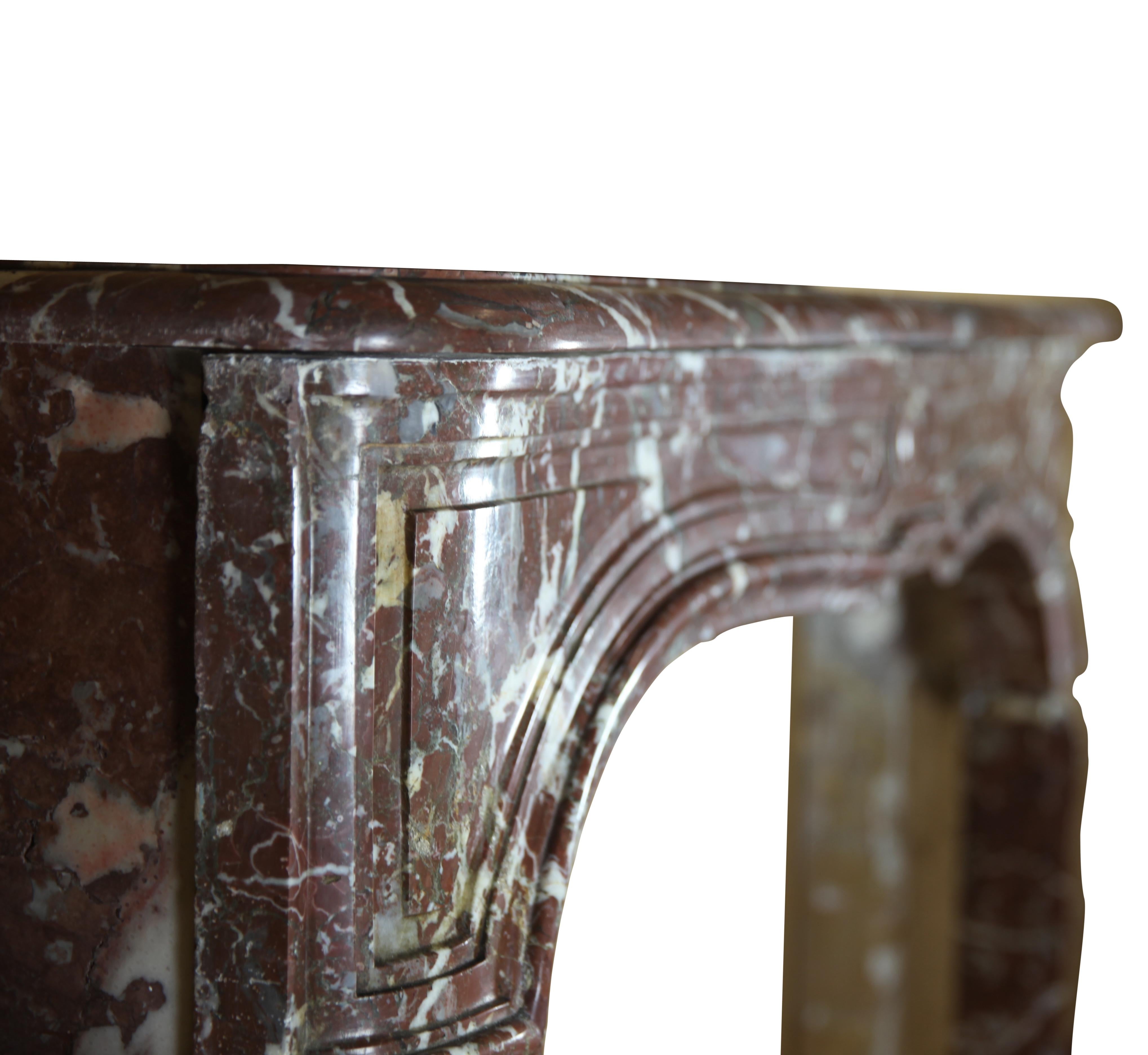 18th Century Belgian Brown Marble Fireplace From The City Of Ghent 3