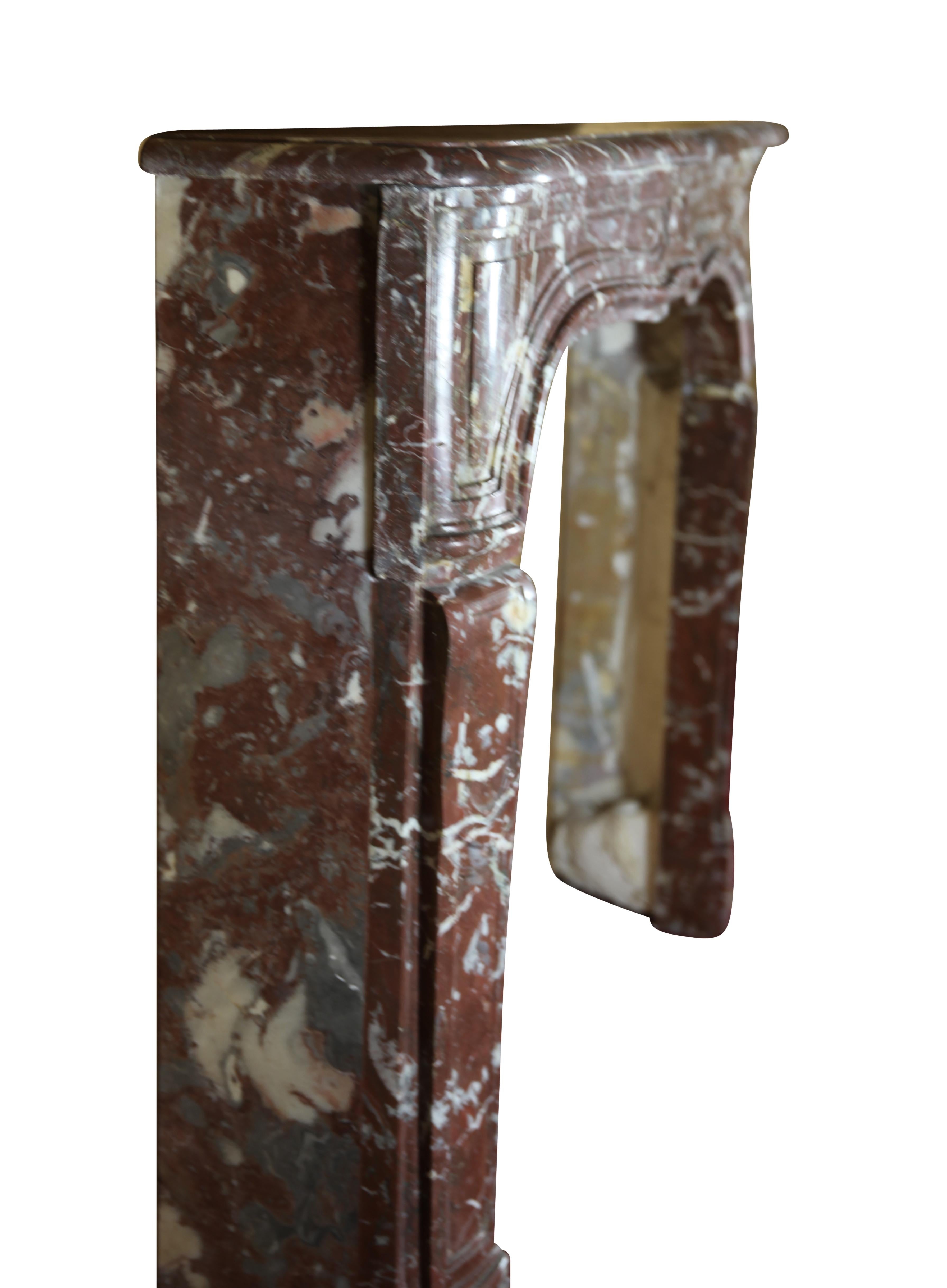 18th Century Belgian Brown Marble Fireplace From The City Of Ghent 4