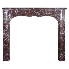 18th Century Belgian Brown Marble Fireplace From The City Of Ghent