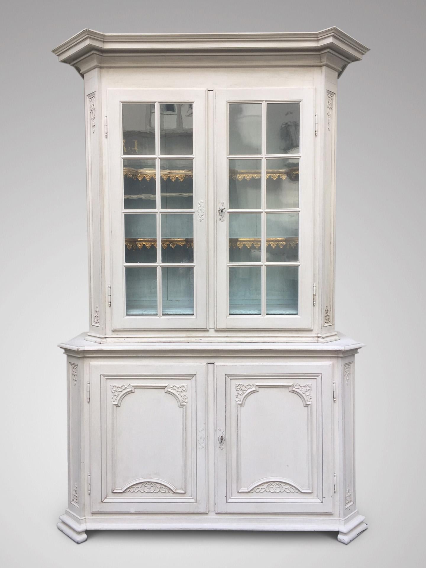 Other 18th Century, Belgian Liègeois Painted Oak Display Cabinet
