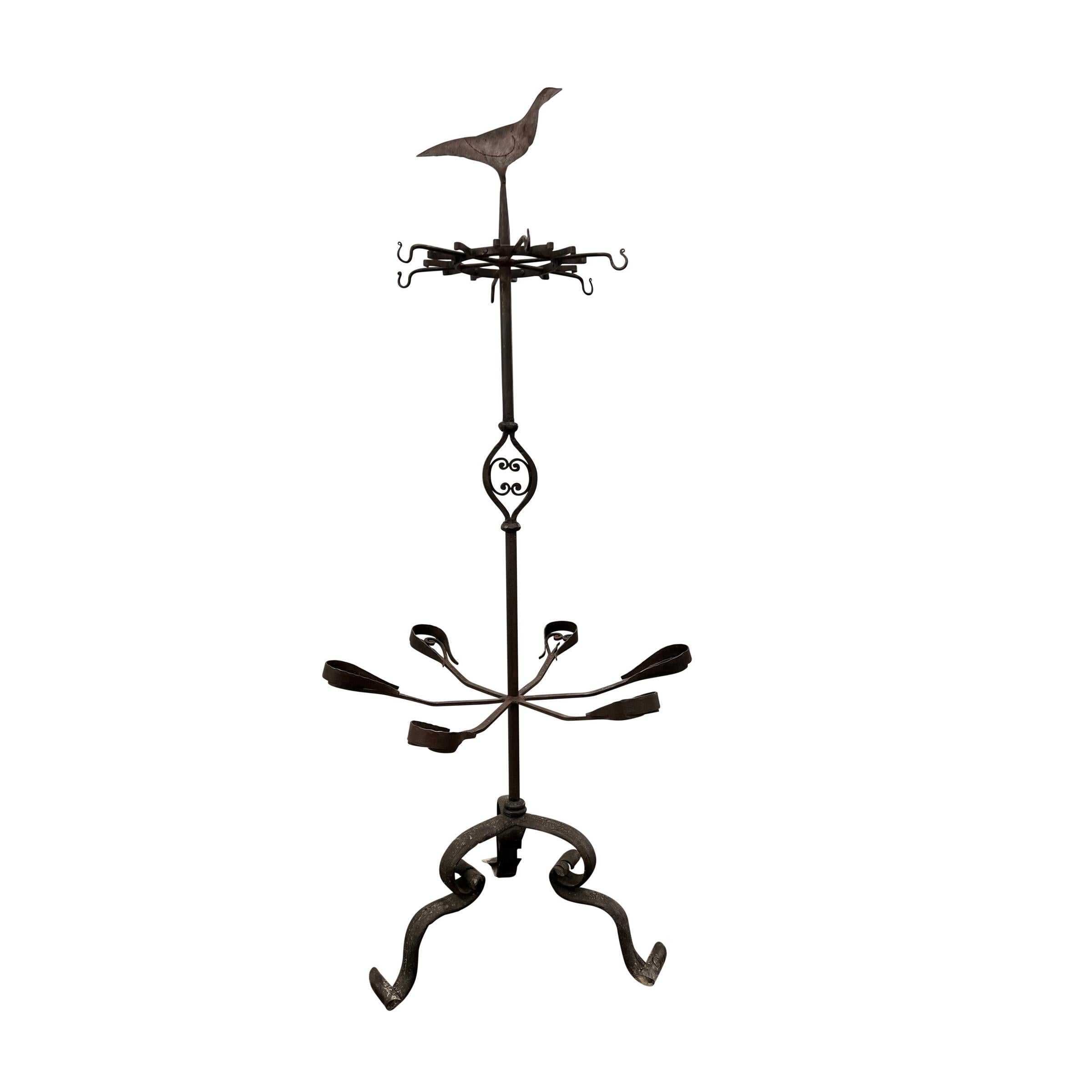 18th Century and Earlier 18th Century Belgian Wrought-Iron Gun Rack For Sale