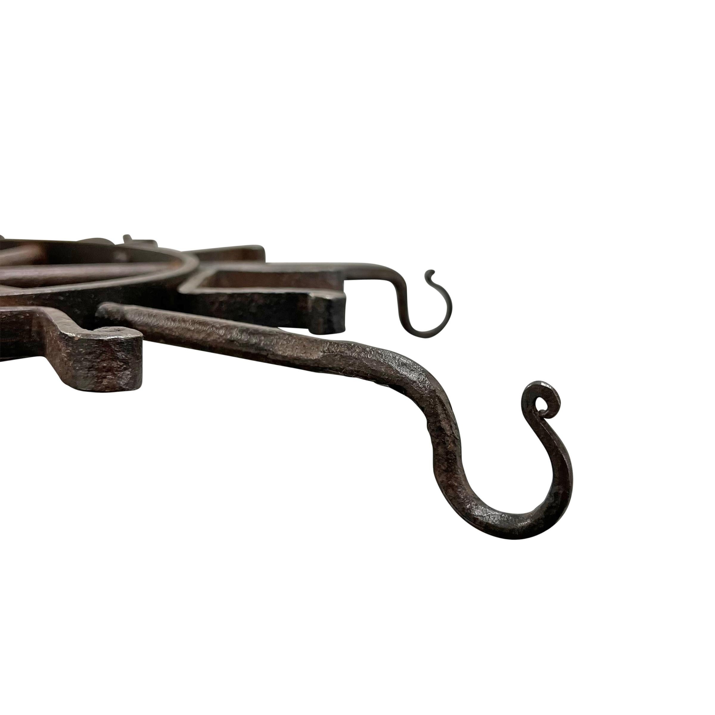 18th Century Belgian Wrought-Iron Gun Rack For Sale 3