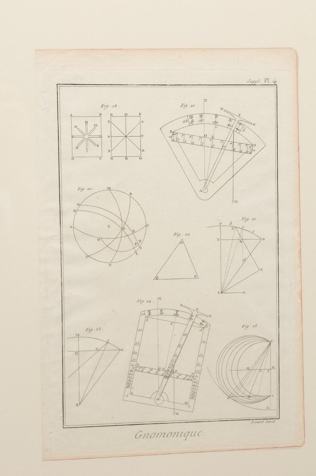 18th Century Bernard Direx Geometric Renderings in Frames 2