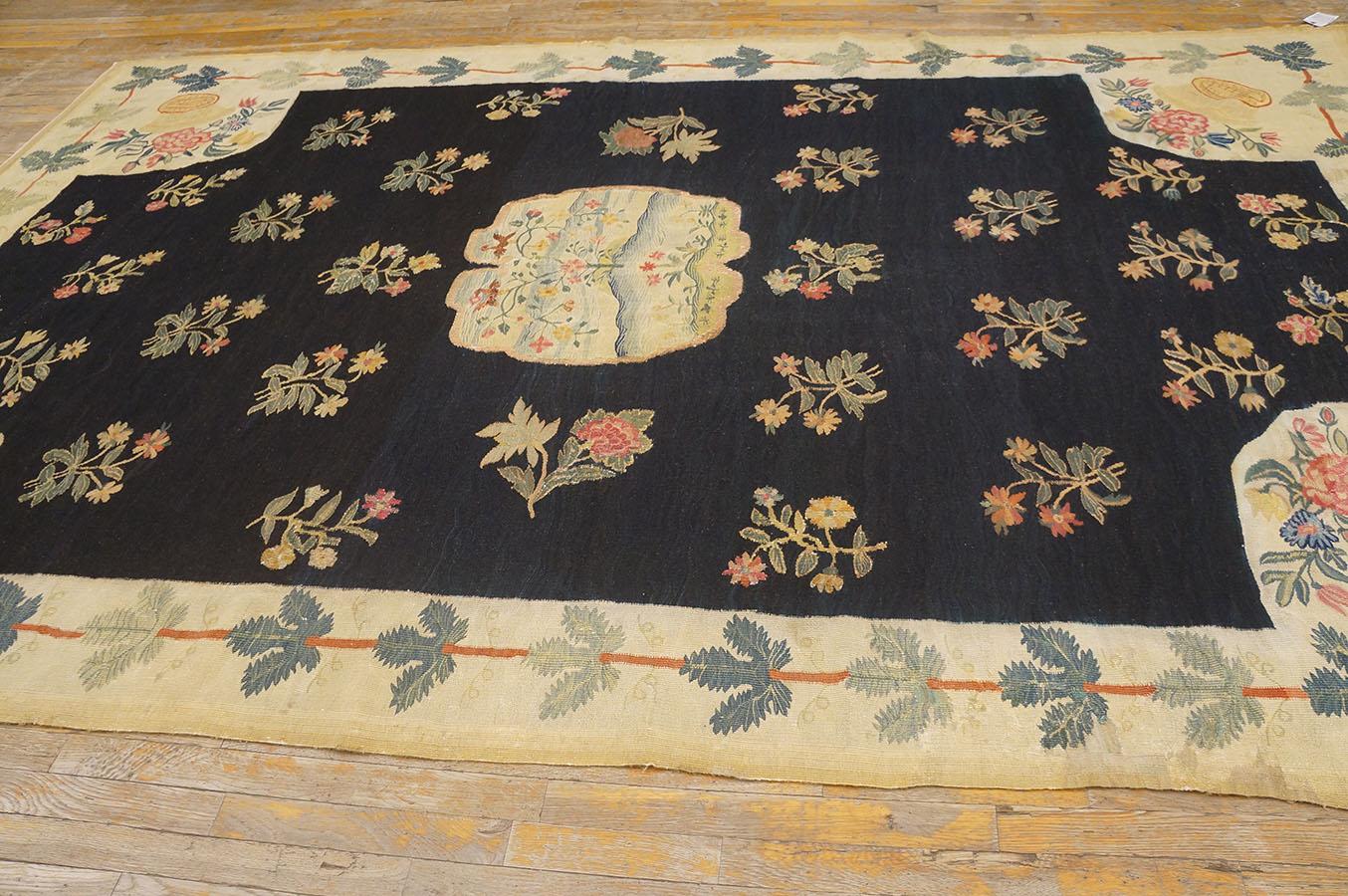 Alfombra de tejido plano de Besarabia del siglo XVIII ( 7'3