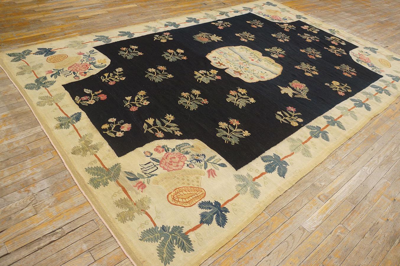 Alfombra de tejido plano de Besarabia del siglo XVIII ( 7'3