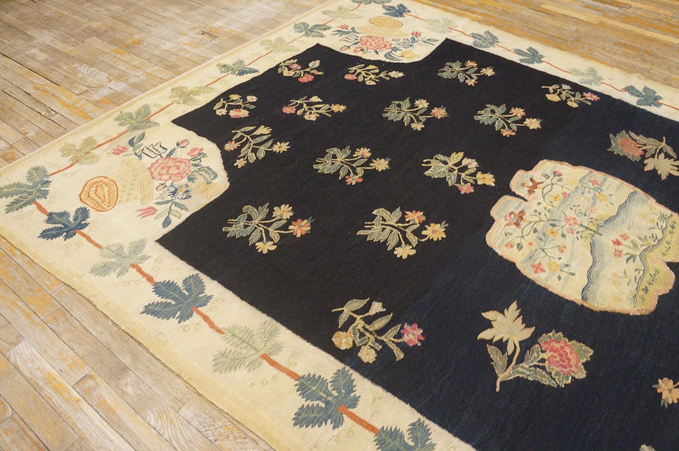 Alfombra de tejido plano de Besarabia del siglo XVIII ( 7'3