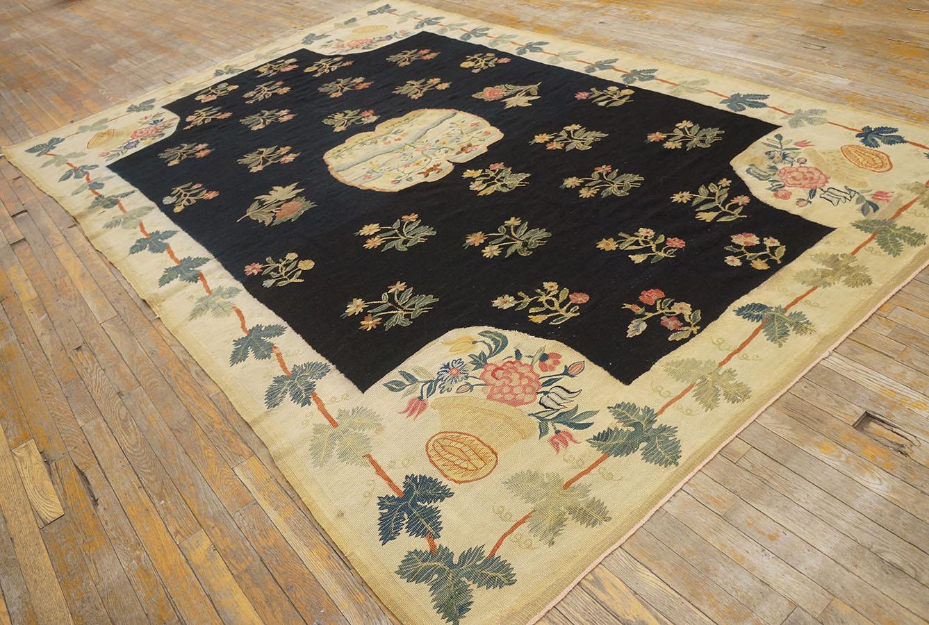 Alfombra de tejido plano de Besarabia del siglo XVIII ( 7'3