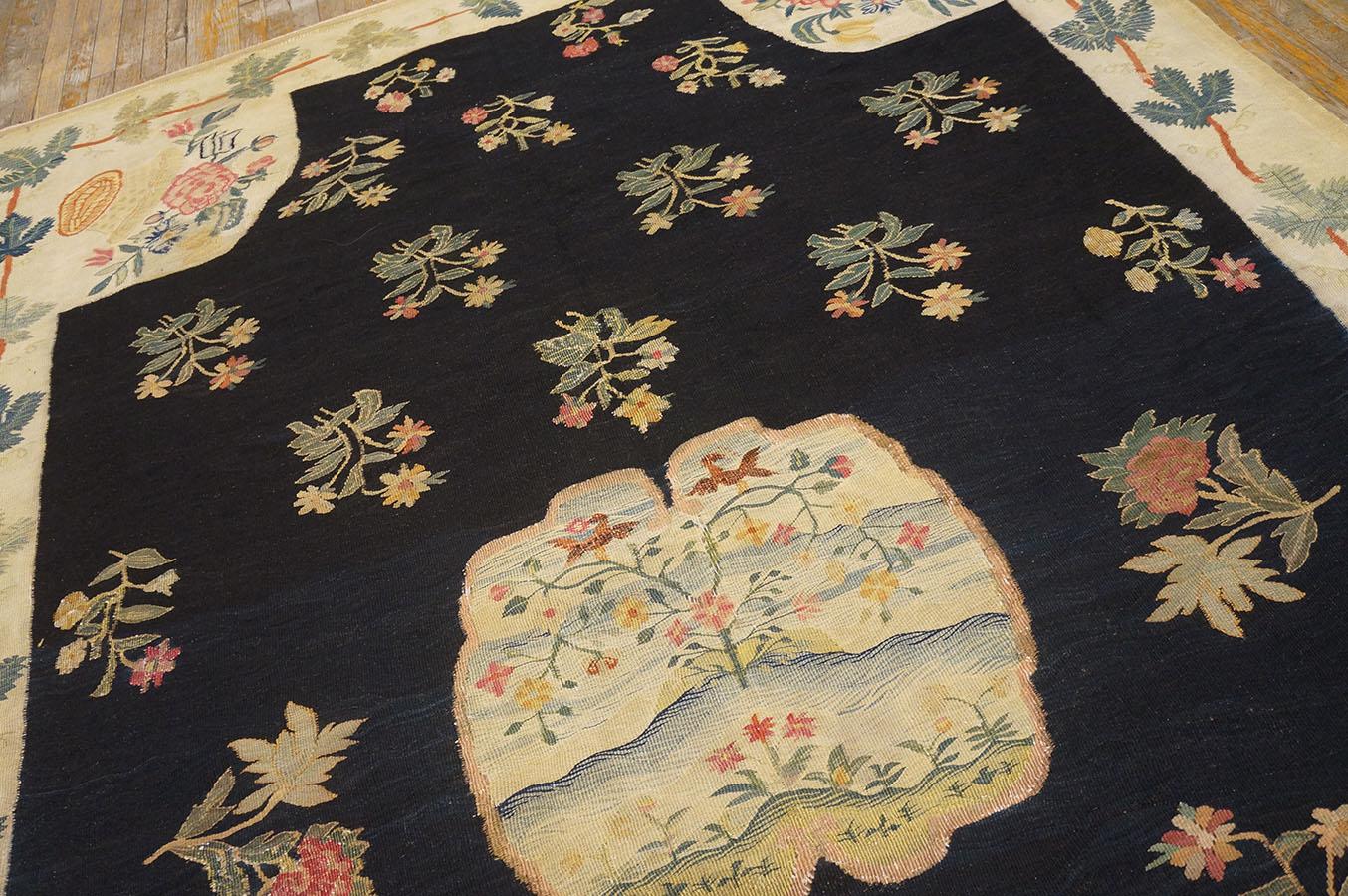Alfombra de tejido plano de Besarabia del siglo XVIII ( 7'3