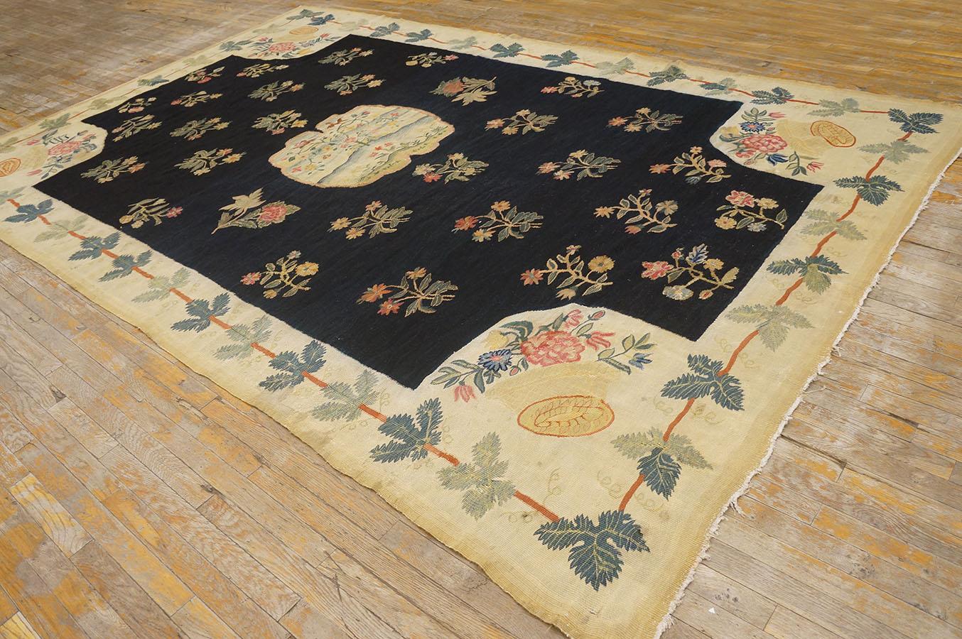 Alfombra de tejido plano de Besarabia del siglo XVIII ( 7'3