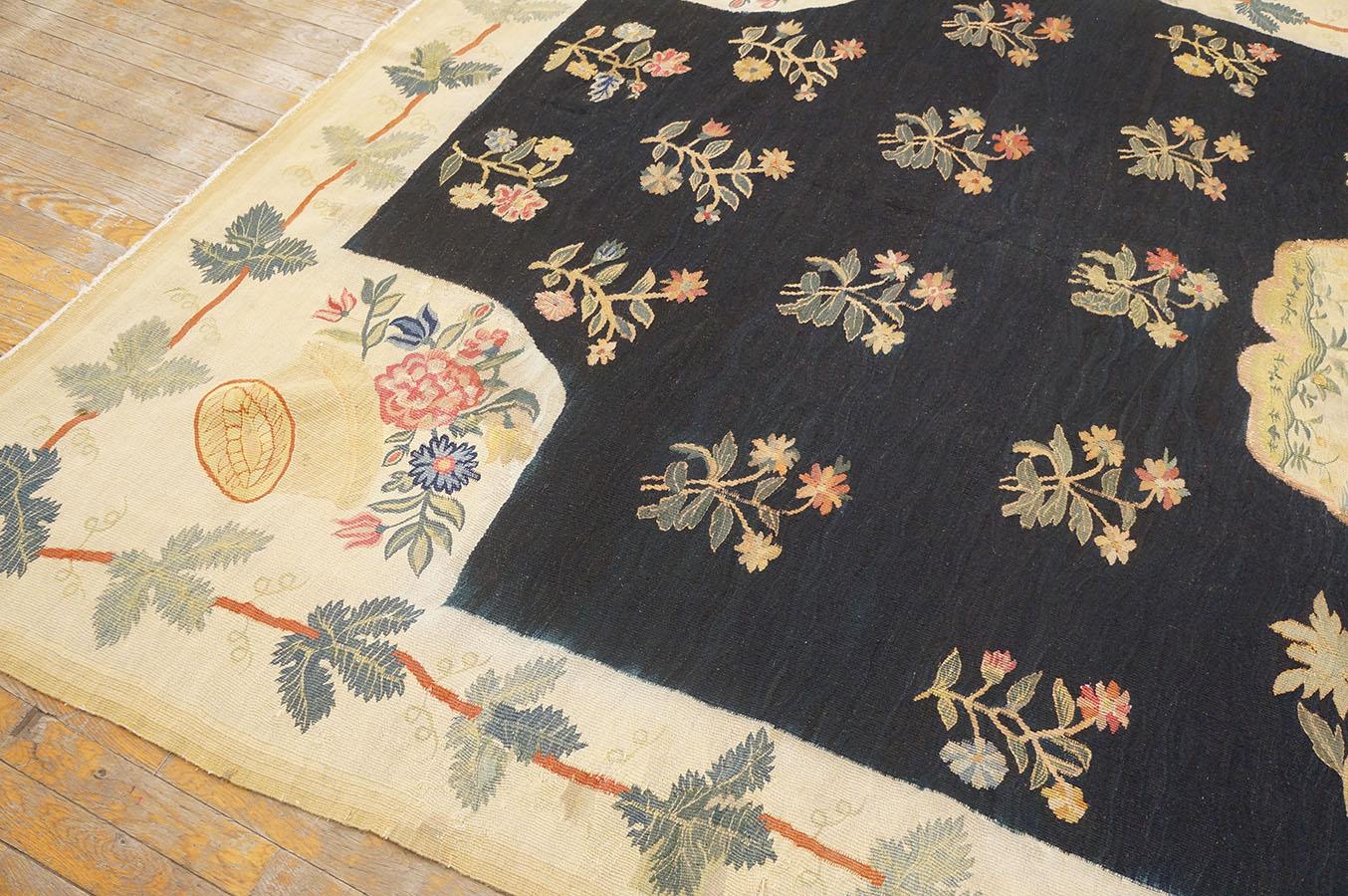 Alfombra de tejido plano de Besarabia del siglo XVIII ( 7'3