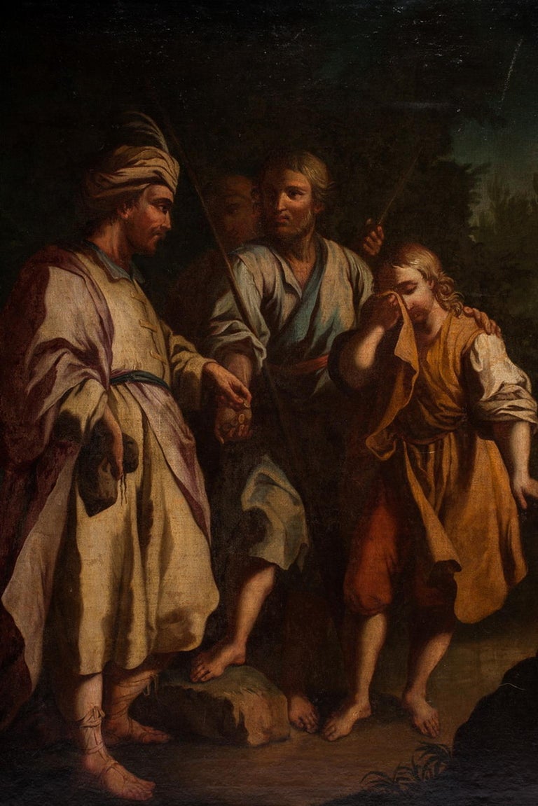 18th Century Bible Scene Painting Joseph Genesis For Sale ...