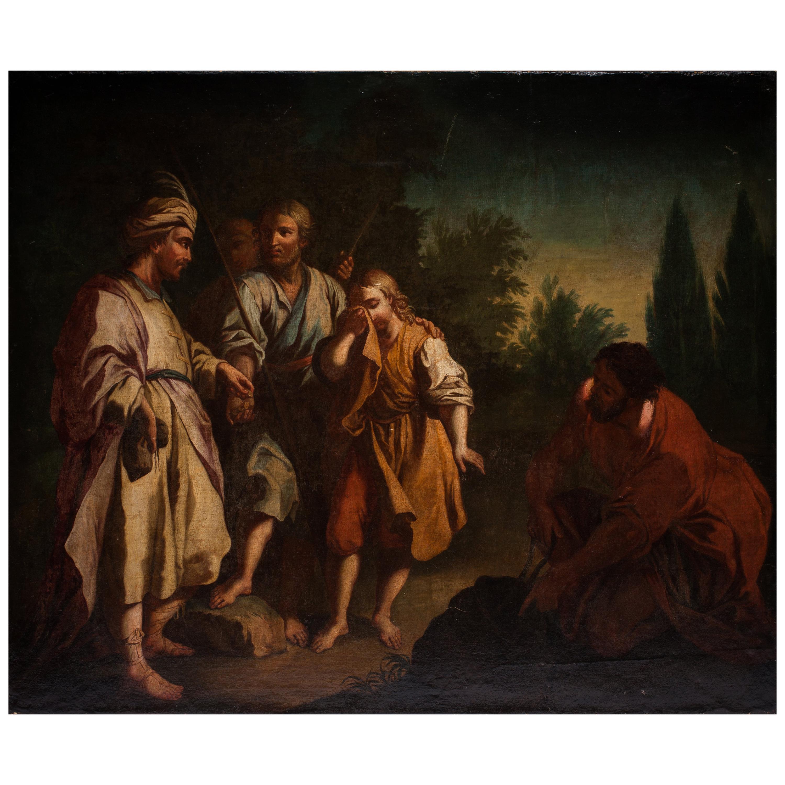 18th Century Bible Scene Painting Joseph Genesis