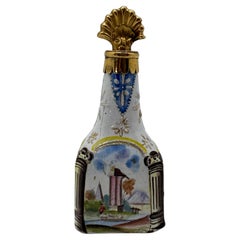 Frasco de esmalte inglés Bilston del siglo XVIII, hacia 1760