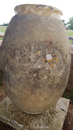 18th Century Biot Olive Oil Jar or Garden Pot Planter O