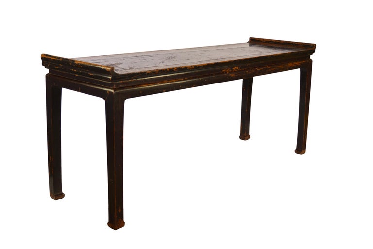 18th Century Black Lacquer Painting Table For Sale at 1stDibs