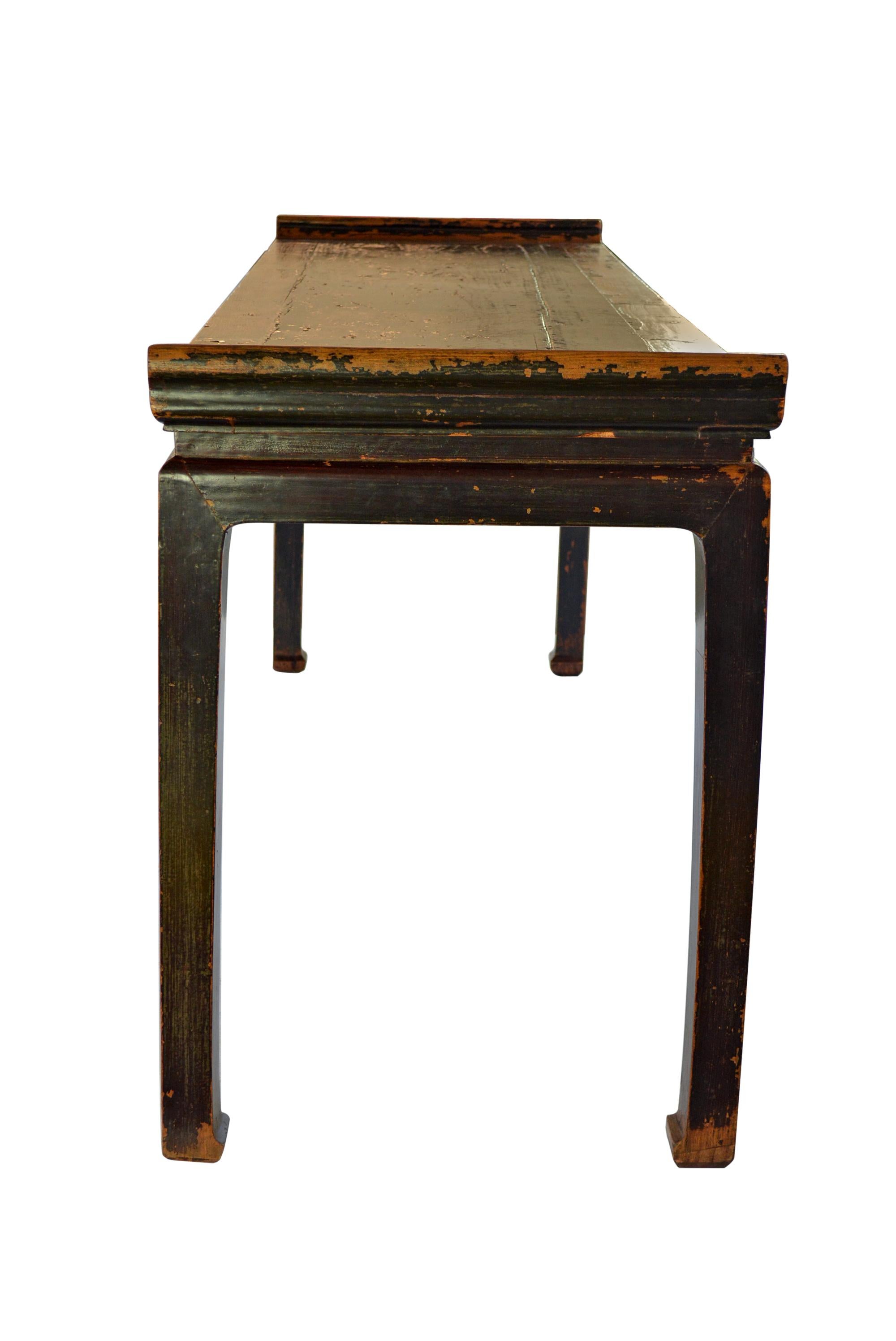 18th Century Black Lacquer Painting Table For Sale 1