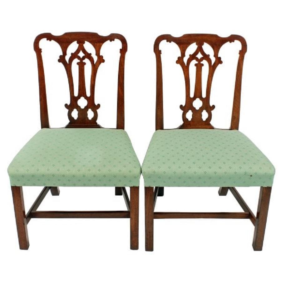 European 18th Century Black Walnut Chairs For Sale