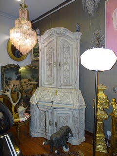 Bibliothèque de bureau blanche de la Forêt Noire du 18ème siècle, Allemagne