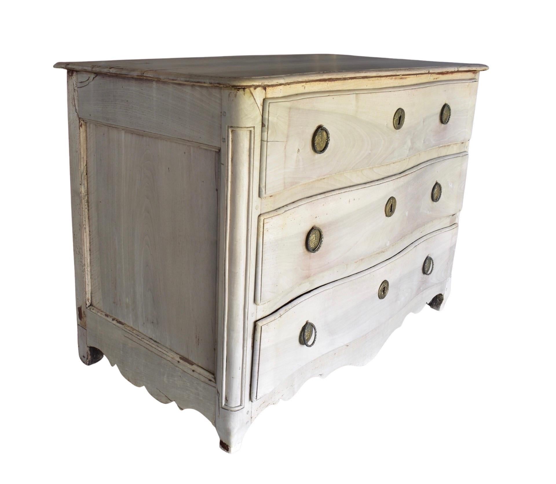 French 18th Century Bleached Louis XV Commode