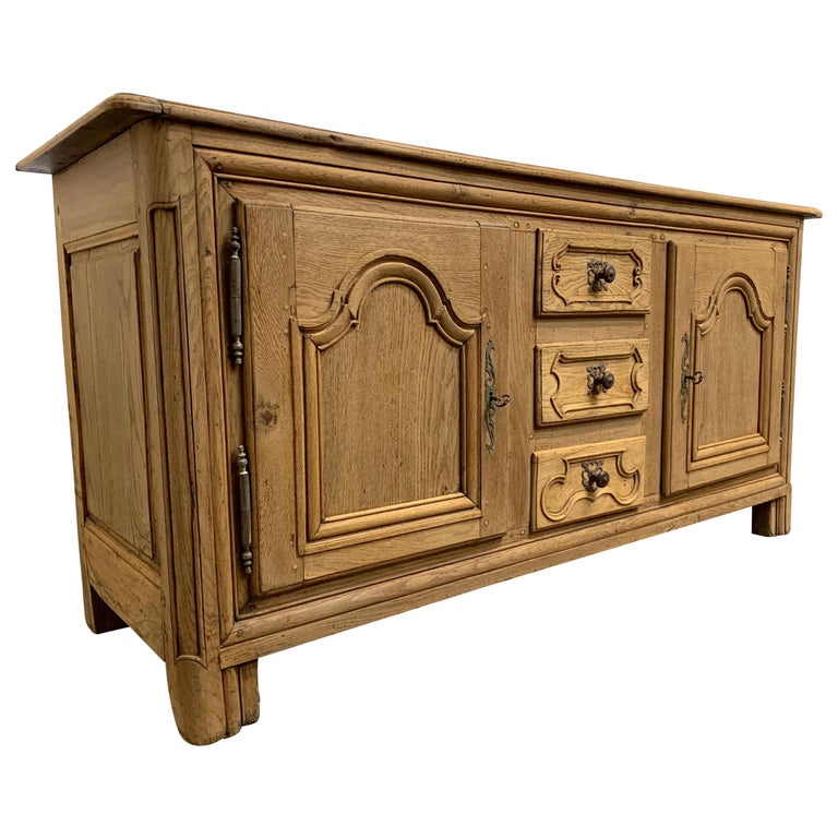 18th Century Bleached French Oak Buffet For Sale at 1stDibs