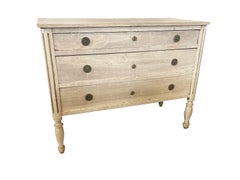 18th Century Bleached Italian Walnut Louis XVI Commode