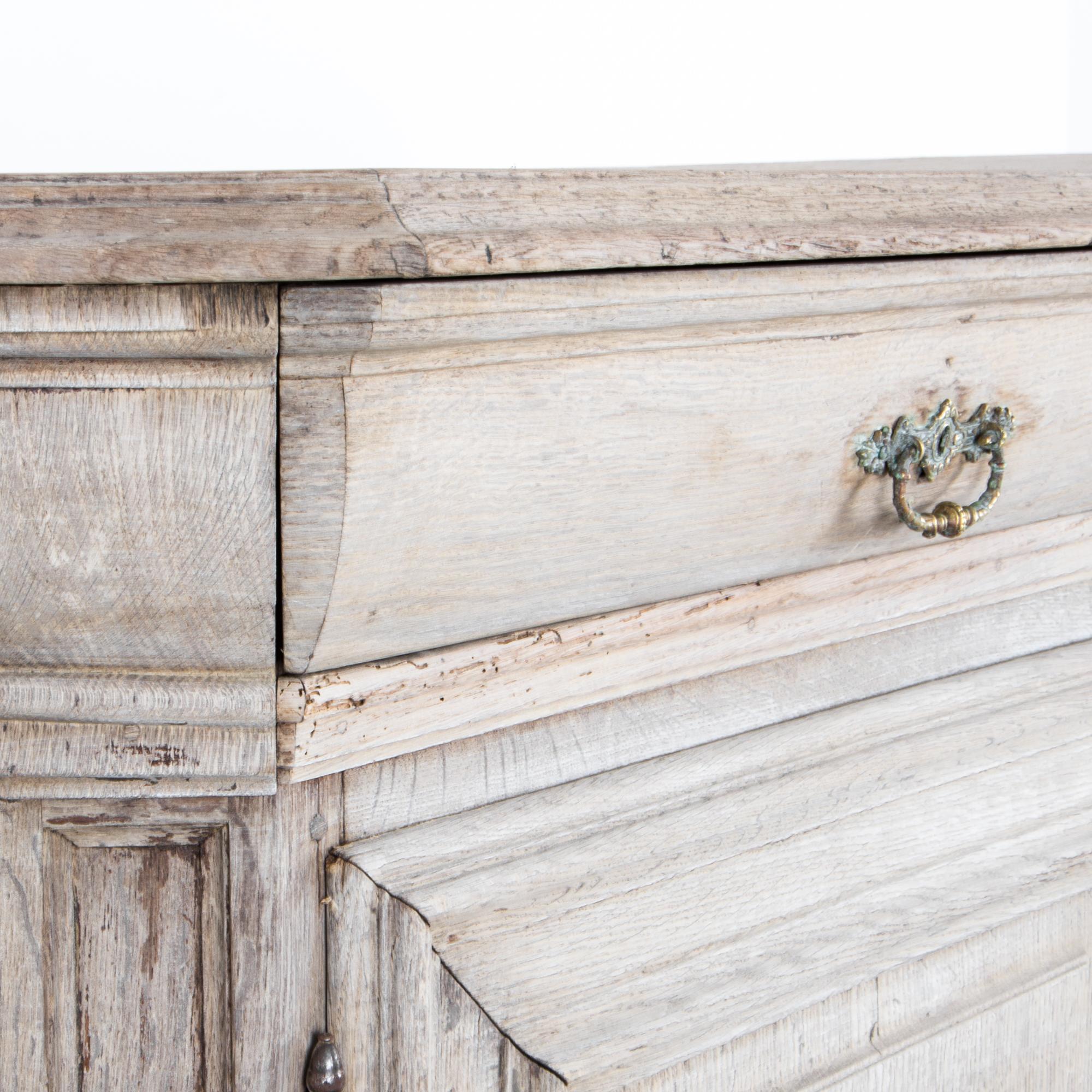 18th Century Bleached Oak Belgian Buffet 2