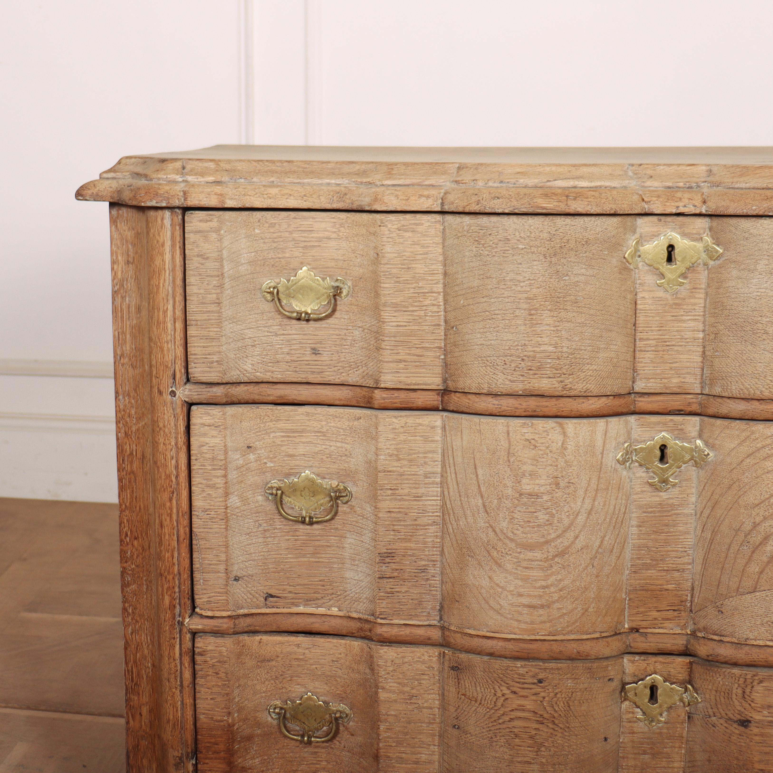 Dutch 18th Century Bleached Oak Commode