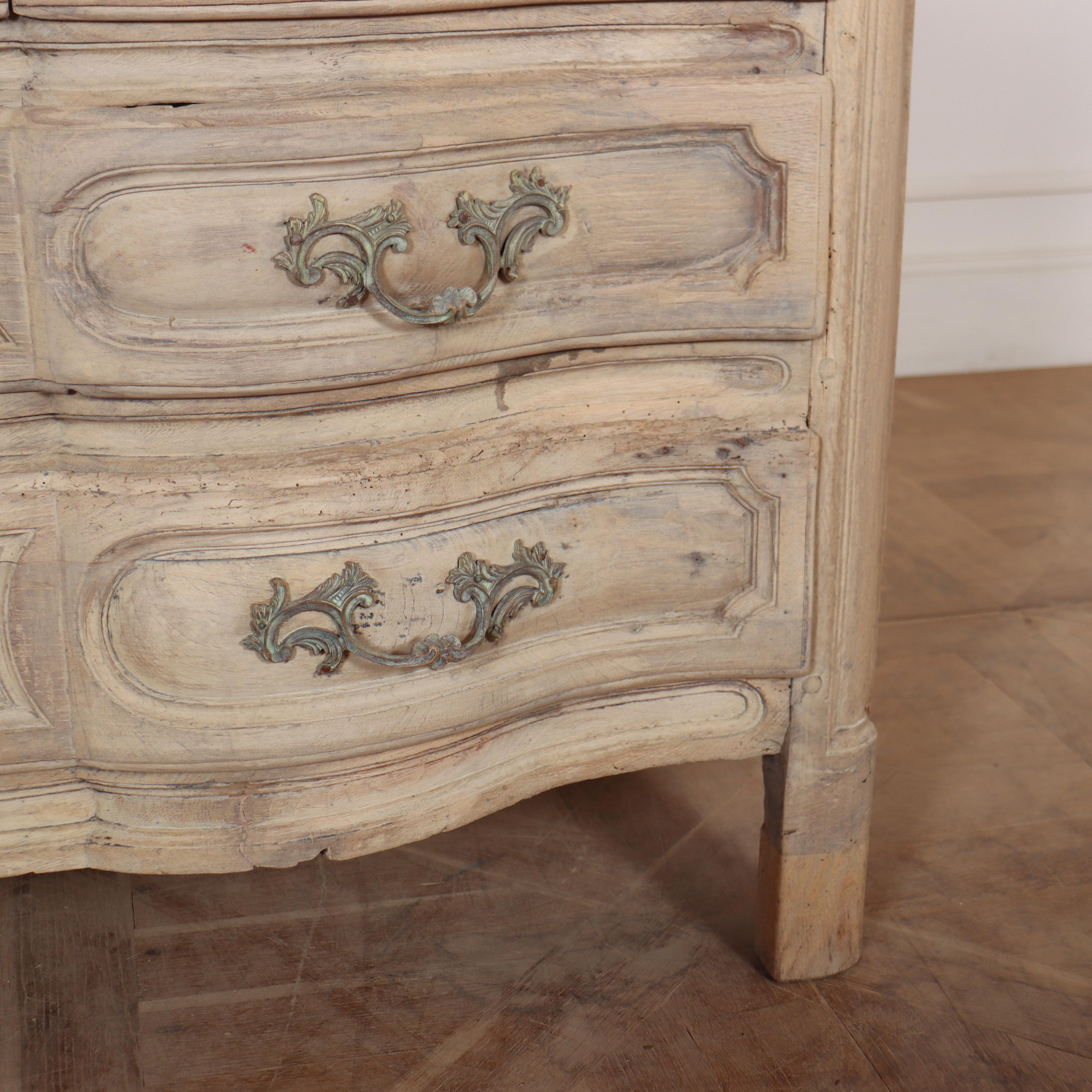 18th Century Bleached Oak Commode For Sale 1