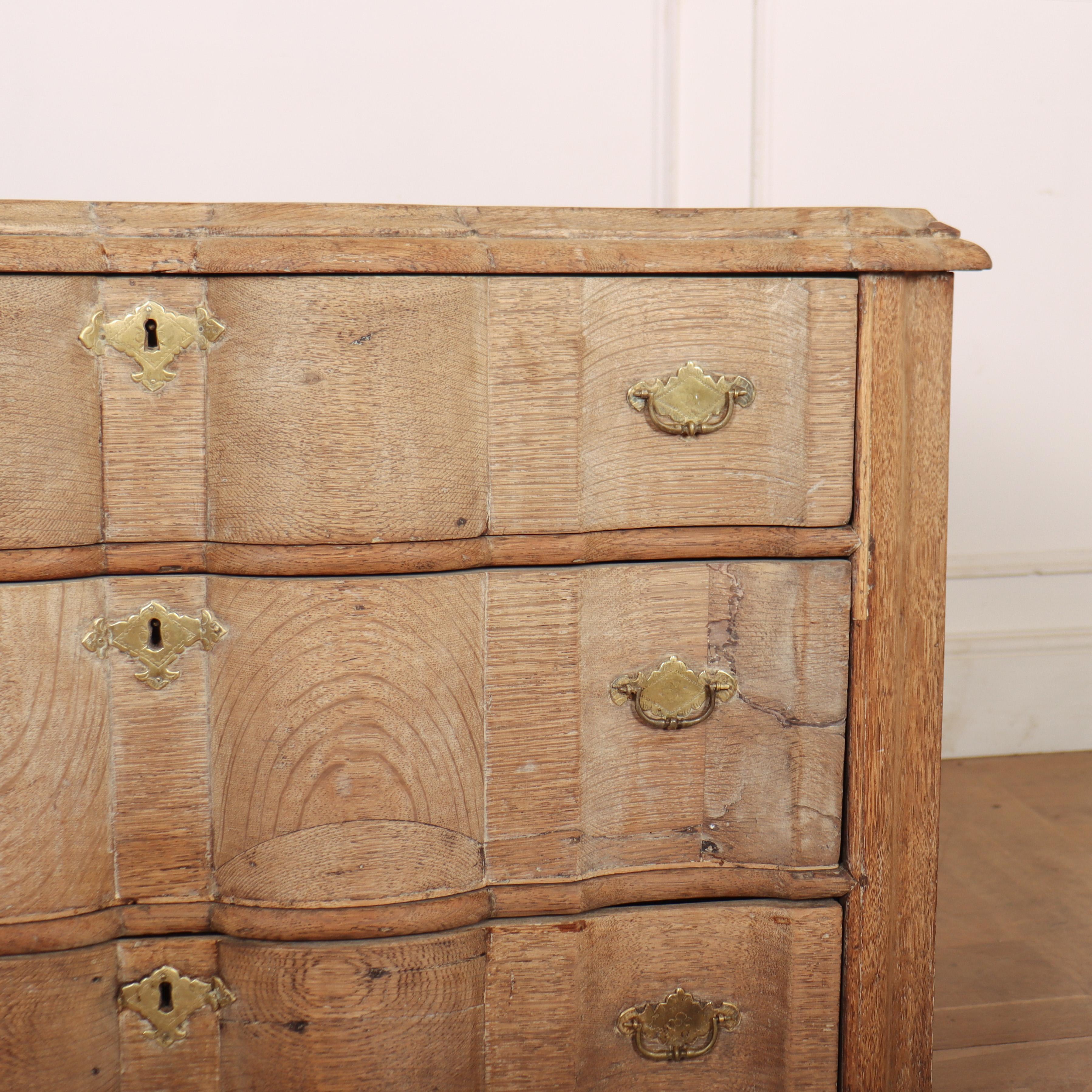 18th Century Bleached Oak Commode 1