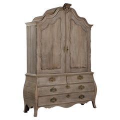 18th Century Bleached Oak Dutch Cabinet