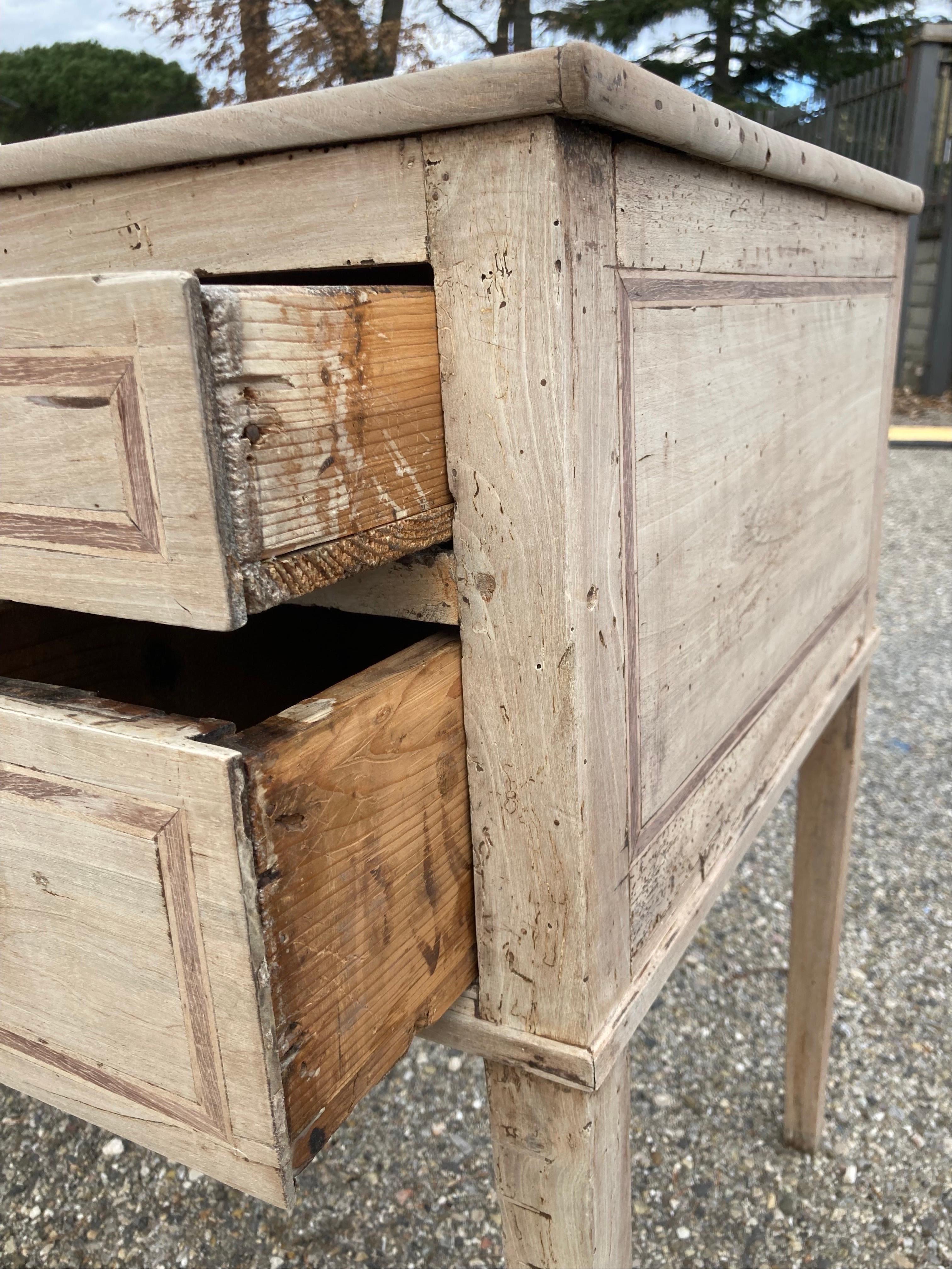 18th Century Bleached Walnut Italian Desk / Scrittoio / Writing Table 6