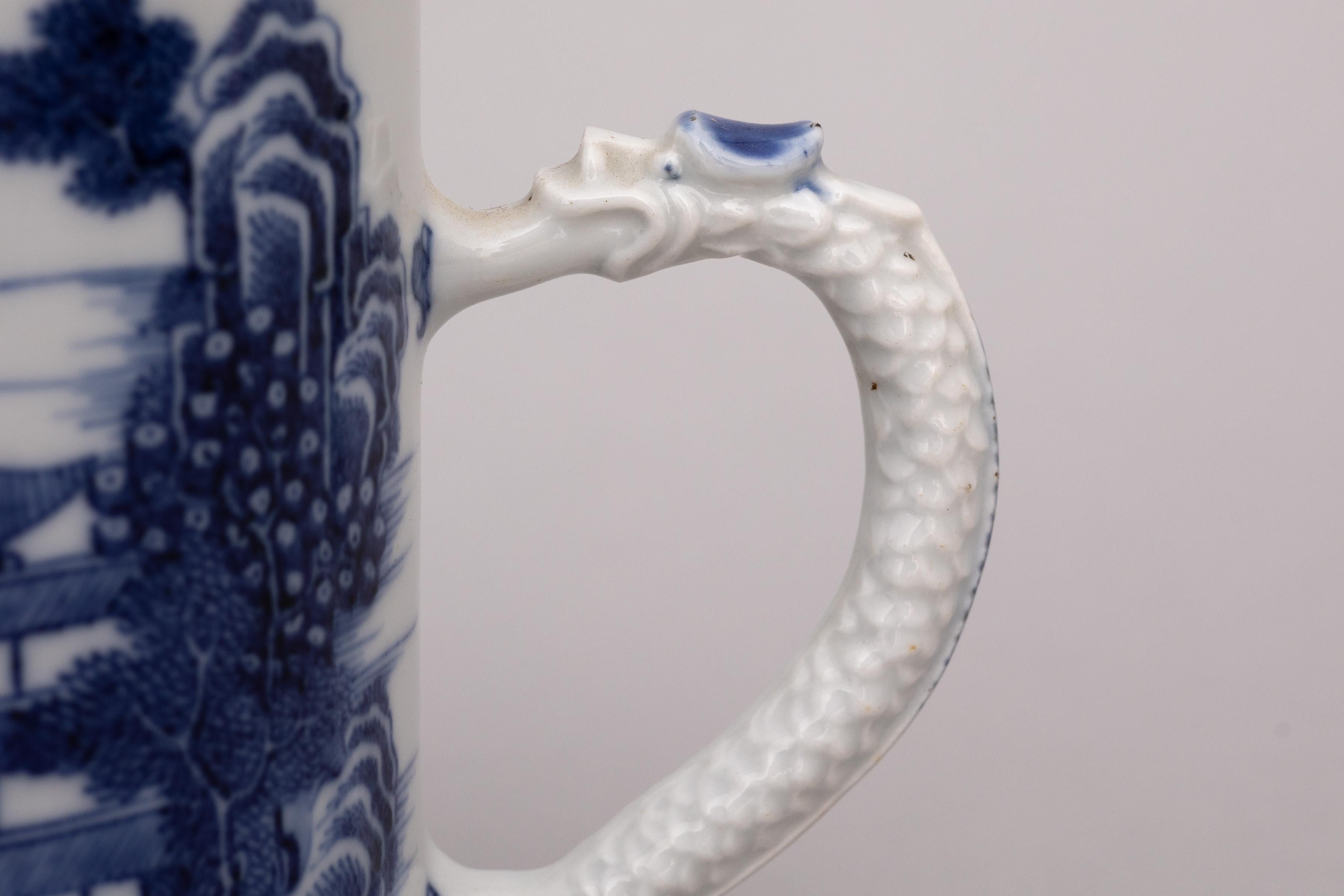 18th Century Blue and White Chinese Export Porcelain Mug 2