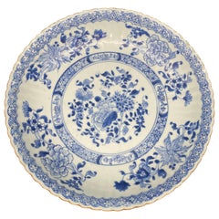 18th Century Blue and White Chinese Porcelain Dish