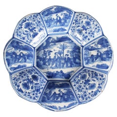 18th Century Blue and White Delft Dish