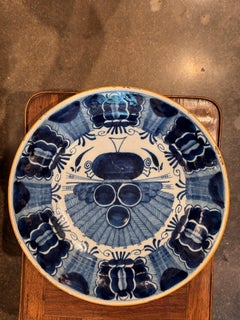 18th Century Blue and White Delft Plate